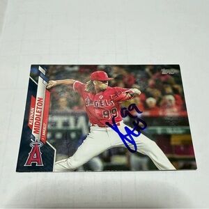 Keynan Middleton Autographed Angels Baseball Card Topps LA dodgers MLB